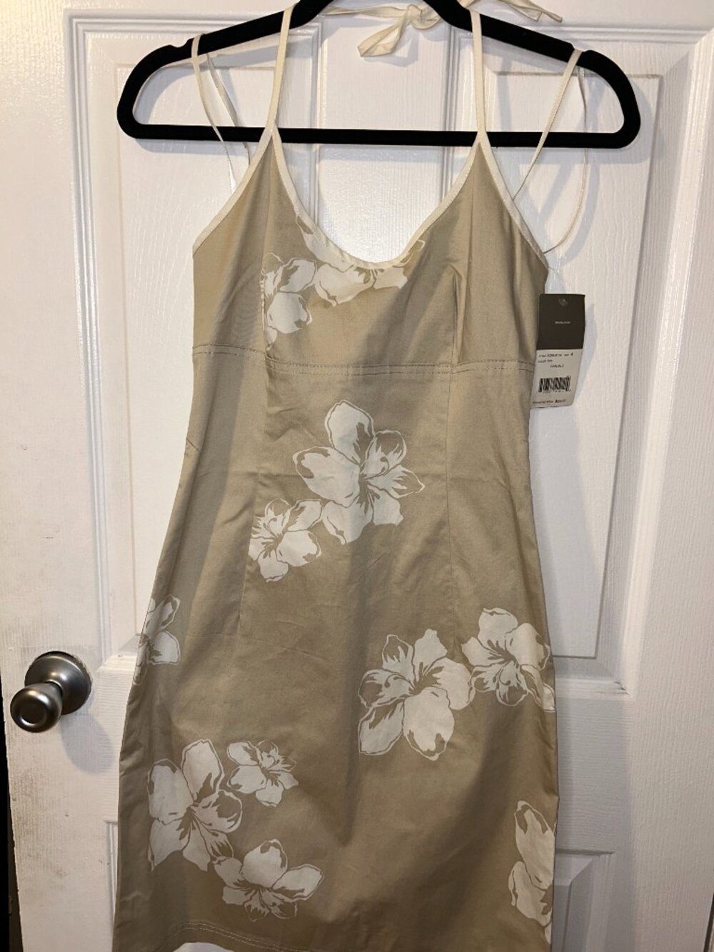 Vintage Deadstock Mexx Y2K Tropical Hibiscus Halter Mini Dress Size 4 (W/ Tags)